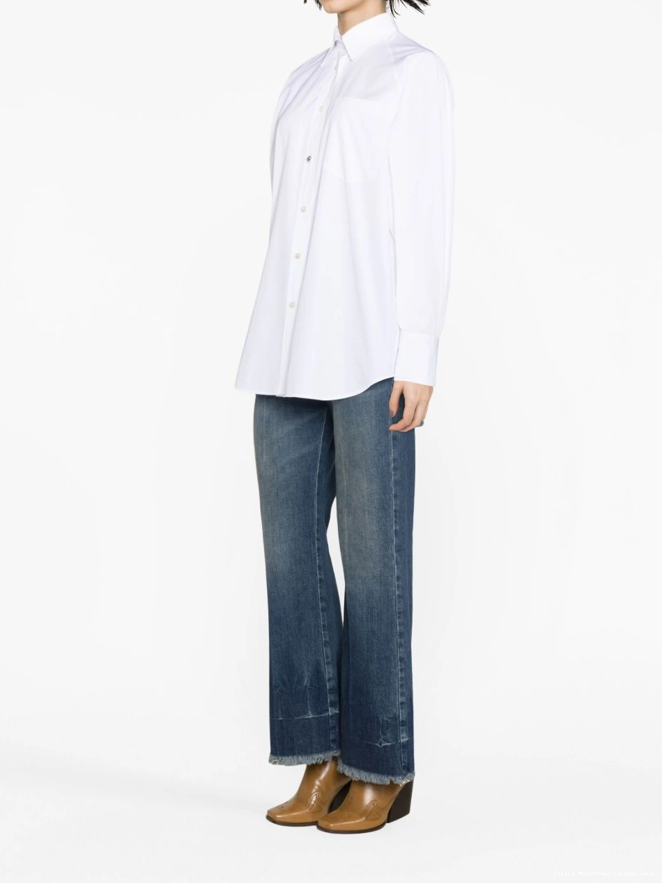 Affordable McCartney shirt Women long-sleeve cotton Stella 0809